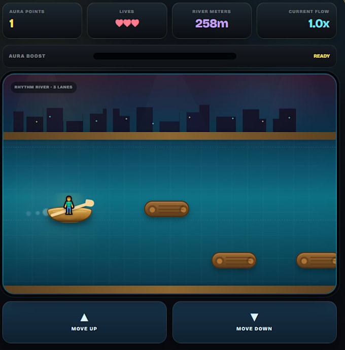 create a simple browser mini game with HTML5 and javascript