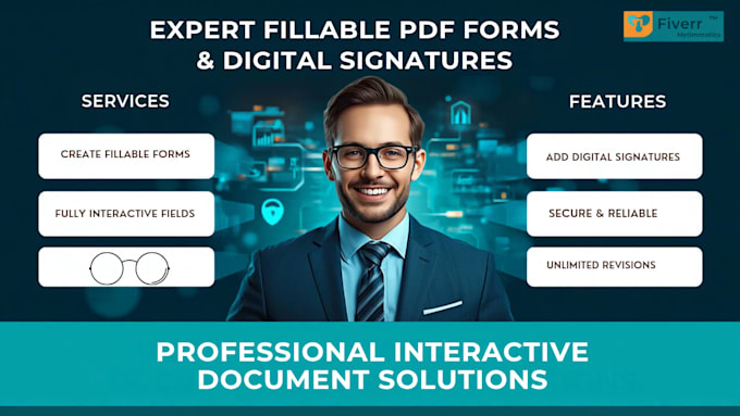 create interactive fillable PDF forms