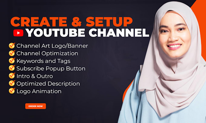 create and setup youtube channel