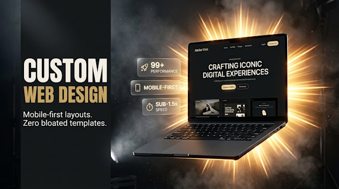 design and build a modern responsive website or landing page