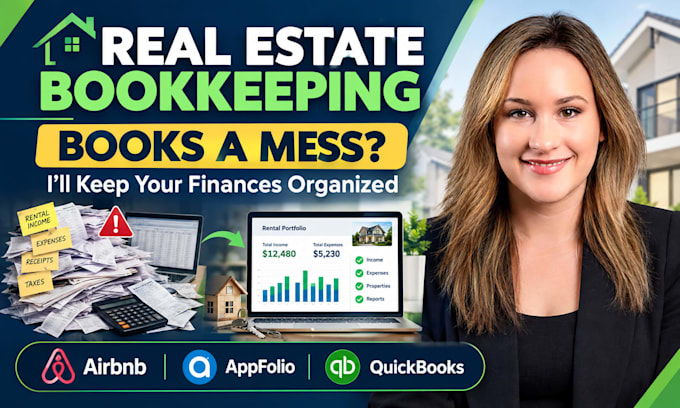 setup real estate bookkeeping in airbnb appfolio and quickbooks