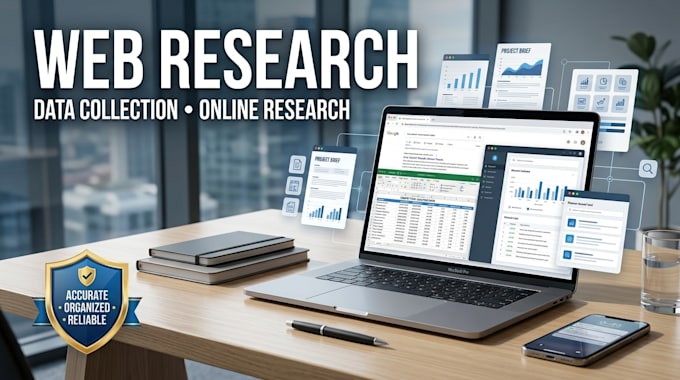 do web research, data collection and online research
