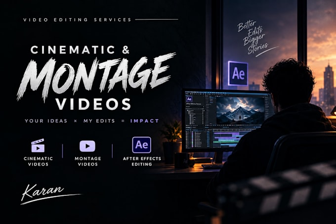 edit your cinematic trailer videos professionally