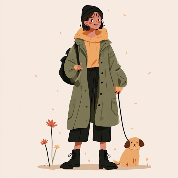 design modern flat character illustrations