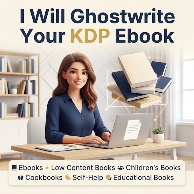 ghostwrite your KDP ebook or low content book