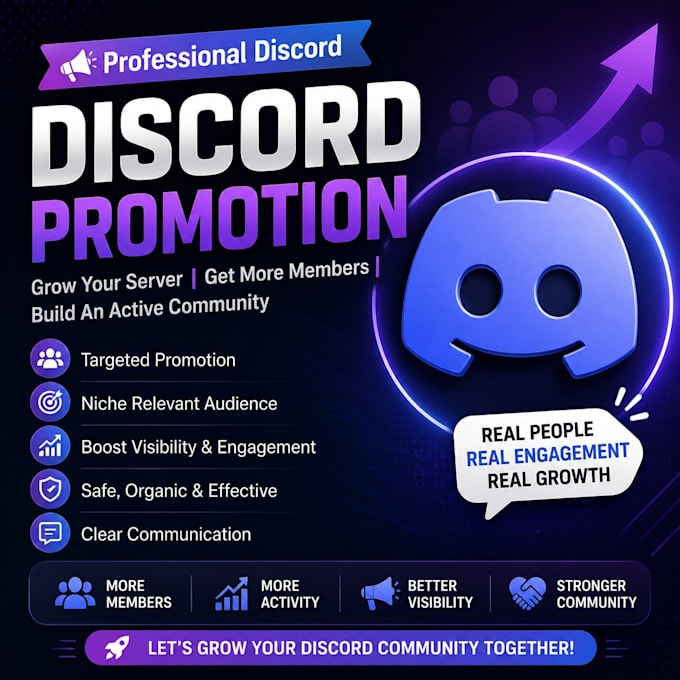do organic discord server promotion