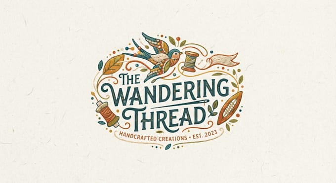 design a creative and unique crafting logo for your brand
