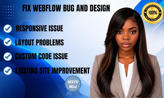 fix,redesign and optimize your webflow website