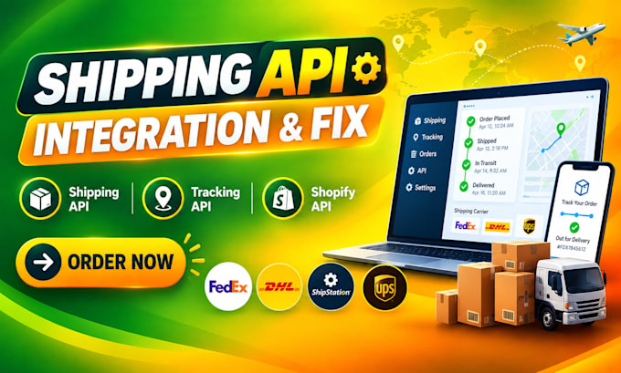 fix shipping API, tracking API, shopify API, shipstation, fedex, dhl, rest API