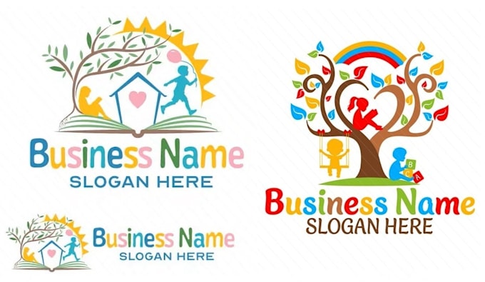 design a fun and creative kids products logo