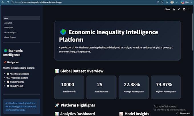 build an ai data science dashboard with python