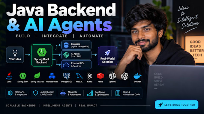 backend development in java spring boot and ai agents
