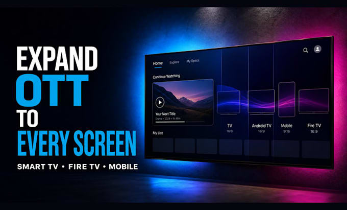 do iptv development for ott app, smart tv app, android tv app, ios iptv app