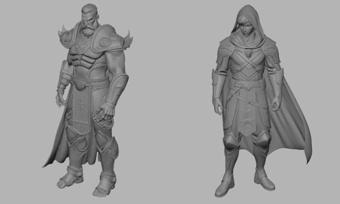 sculpt 3d high quality, 3d models, 3d design, 3d printing, stl, 3d character dnd