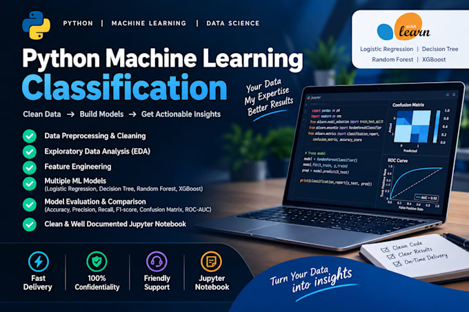 build a machine learning classification model in python