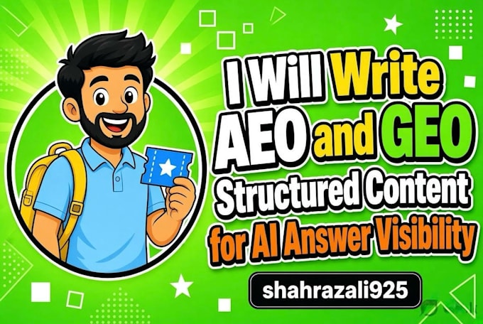 write aeo and GEO structured content for ai answer visibility