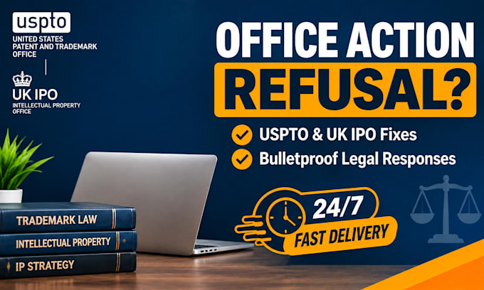 fix uspto office action refusal trademark rejection or draft response