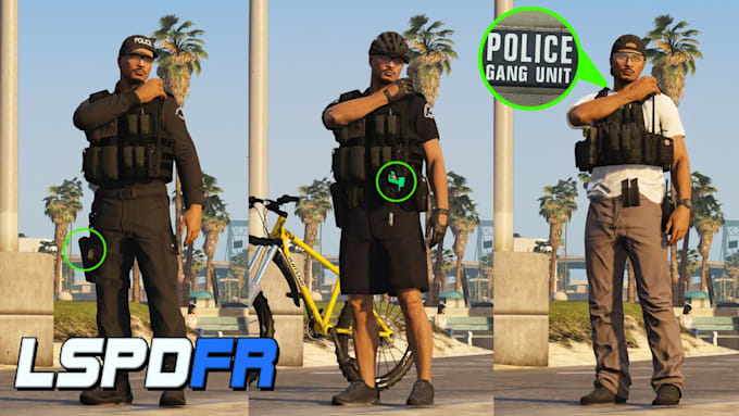 create a custom eup clothing for your fivem server lspdfr and install mods