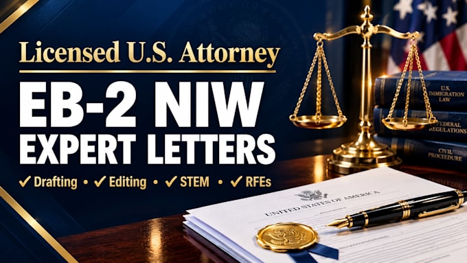 write a technical field specific eb2 niw opinion letter
