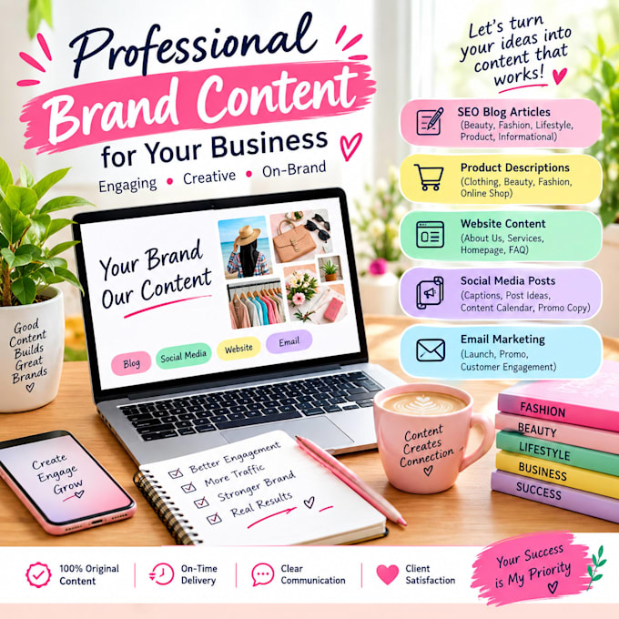 write engaging SEO friendly articles and blog posts for your website