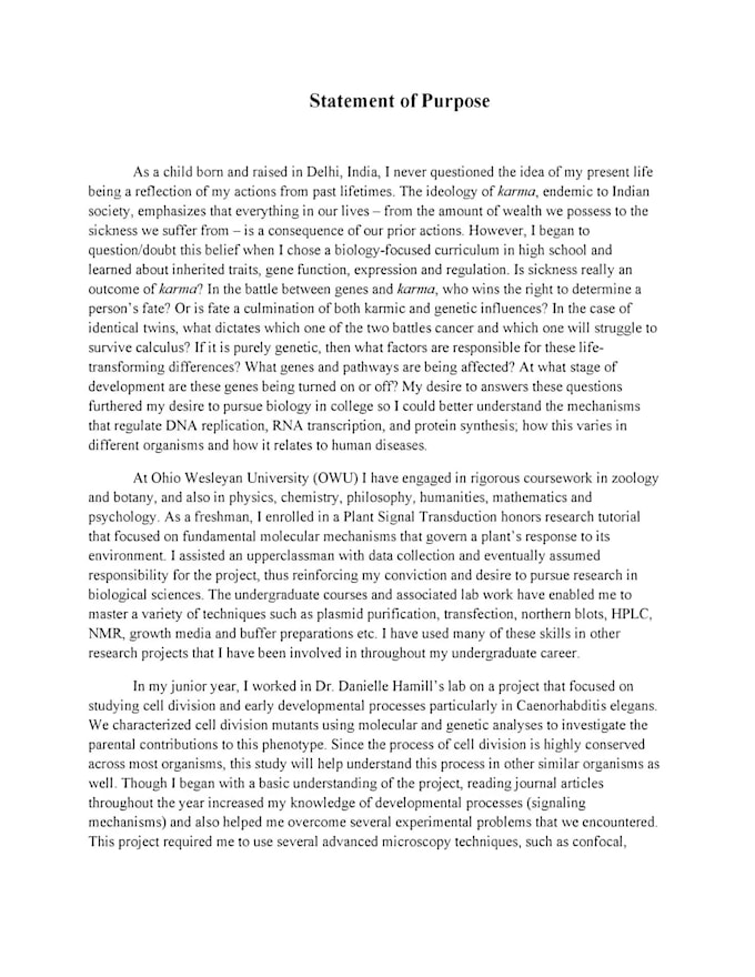 craft a powerful personal statement or statement of purpose