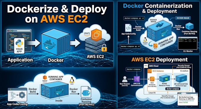 dockerize and deploy your application on AWS ec2