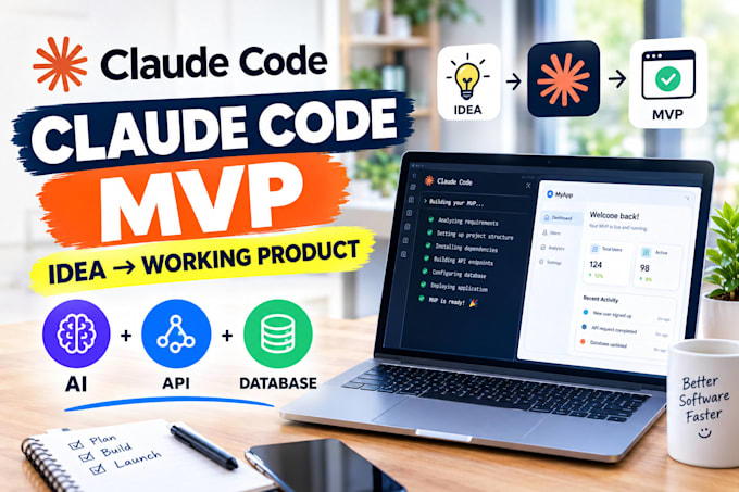 build your mvp with claude code, ai features, apis and database