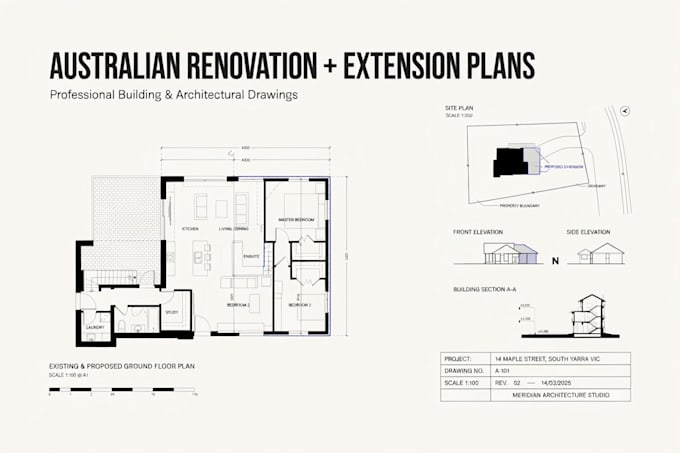 create australian renovation, extension and building plans