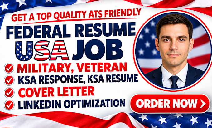 write federal, military resume, usajobs, and optimize linkedin