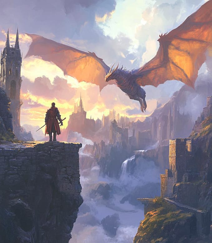 fantasy book cover design or fantasy book cover