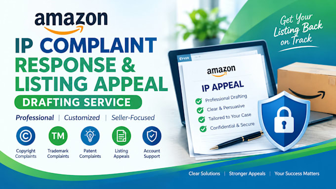 do amazon ip complaint lawyer and listing appeal drafting service