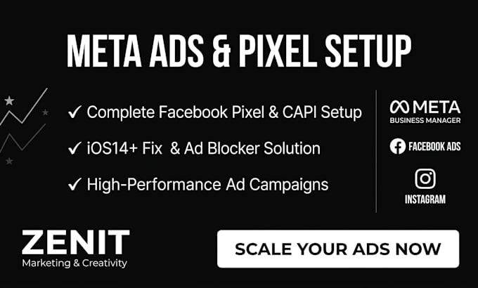 setup facebook pixel, capi and manage meta ads campaigns