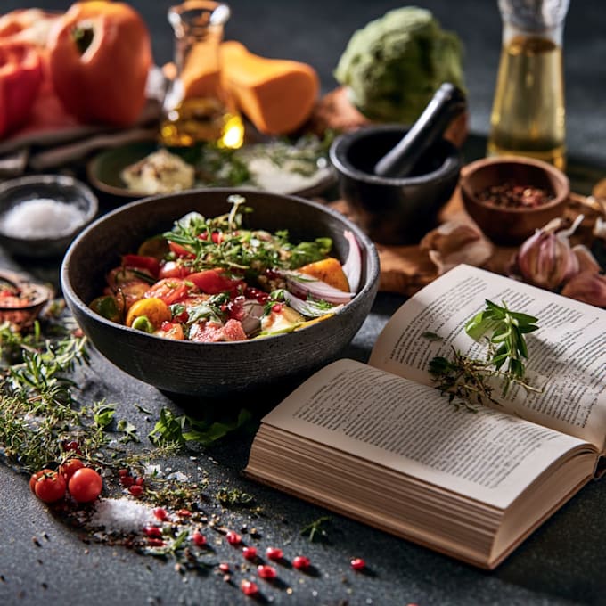 design beautiful cookbook cover and recipe book cover design