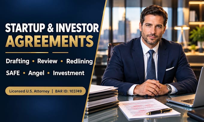 draft a legally binding startup investor agreement for founders