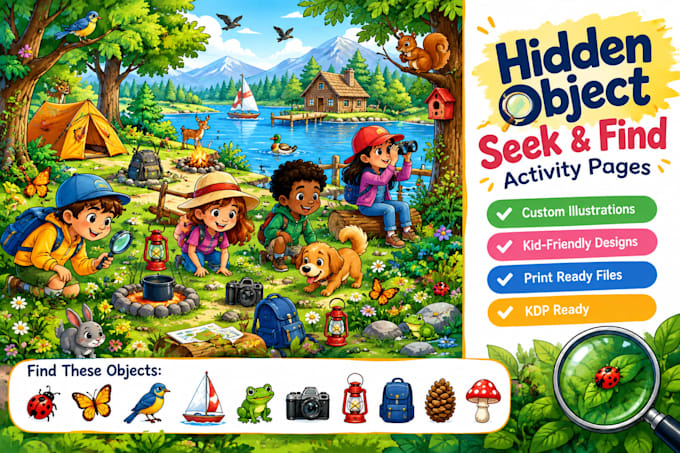 create hidden object seek and find activity pages