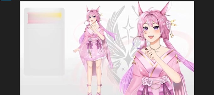 rig live2d vtuber model, cartoon animation, vtuber commission, vtube studio