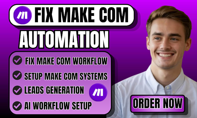 fix make com n8n automation, fix make com fix make com scenario, make com expert