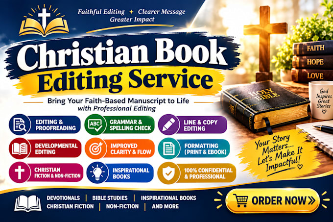 christain book editing, proofreading formatting, book editor