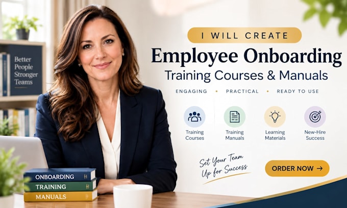 create employee onboarding training courses and manuals