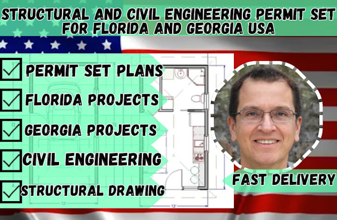 prepare structural and civil engineering permit sets for florida and georgia USA