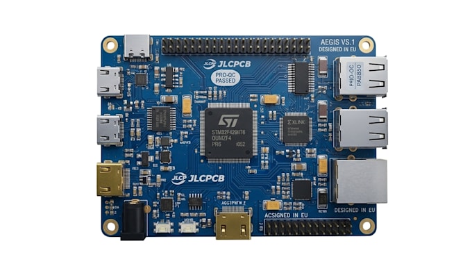 design and review schematics, pcb, pcba, jlcpcb production and basic firmware