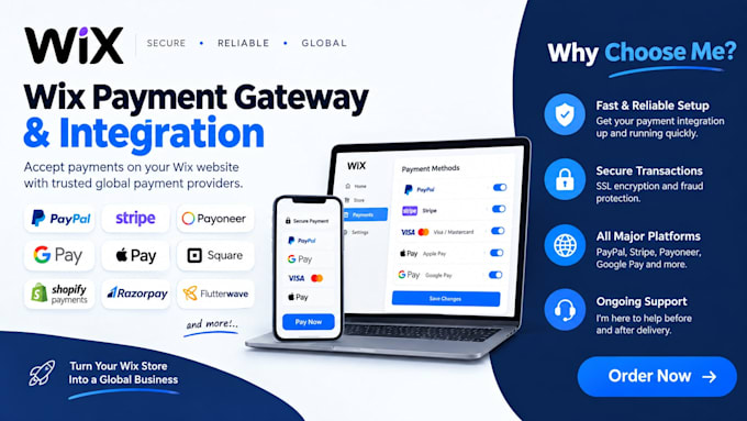 setup payment gateway and payment integration for wix website