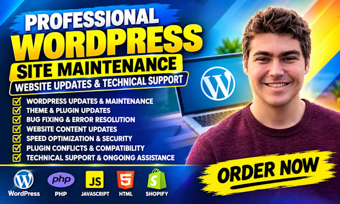 do professional wordpress site maintenance website updates and technical support