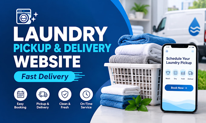 build a laundry pickup delivery and booking website