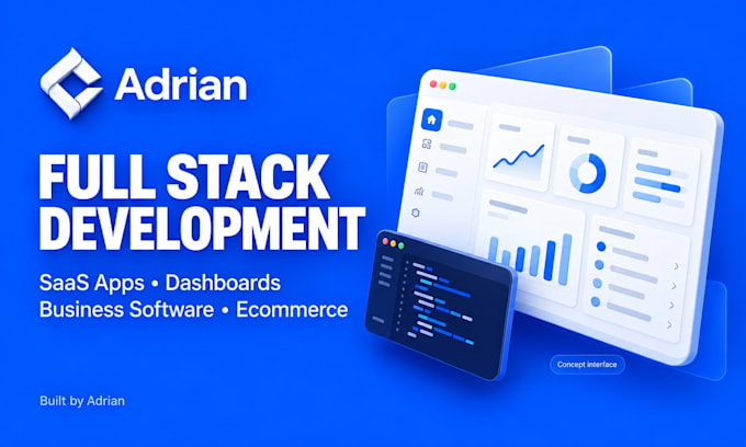 build full stack web software with frontend and backend development
