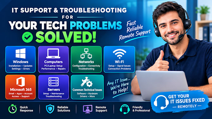 provide professional remote IT support and troubleshooting