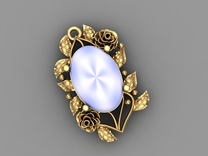 create 3d jewelry modeling and realistic 3d rendering