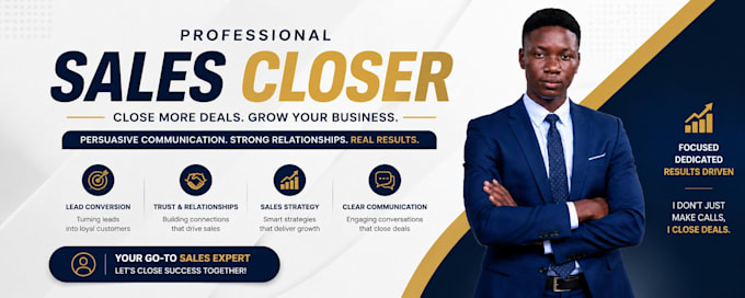 be your professional sales closer and appointment setter