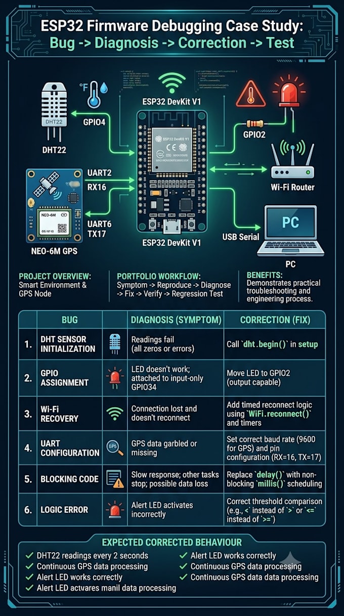 develop and debug esp32 and arduino firmware