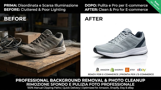 do professional background removal and product photo cleanup